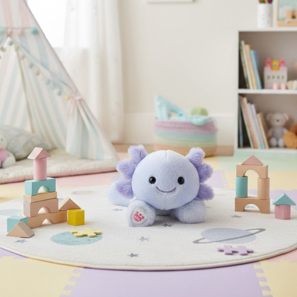 Build-A-Bear 7" Mini Beans Axolotl Plush Toy - Purple