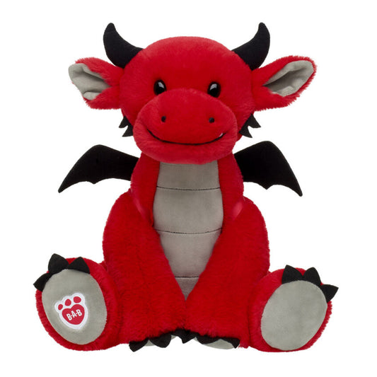Build-A-Bear 13" Fiery Dragon Plush Toy - Red