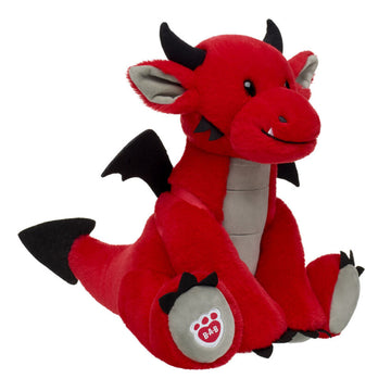 Build-A-Bear 13" Fiery Dragon Plush Toy - Red