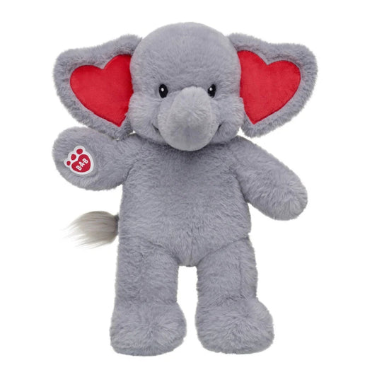 Build-A-Bear 16" Love You Tons Elephant Stuffed Animal Plush Toy - Gray