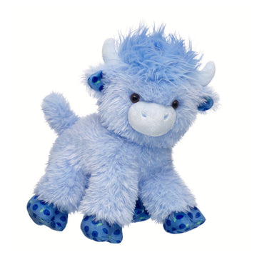Build-A-Bear 12" Blueberry Highland Cow Stuffed Animal Toy - Blue