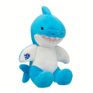 Build-A-Bear Chummy Shark Stuffed Animal Plush Toy - Blue/White