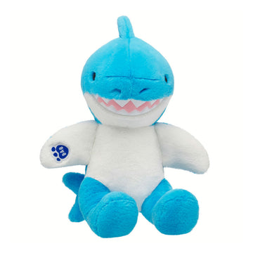 Build-A-Bear Chummy Shark Stuffed Animal Plush Toy - Blue/White
