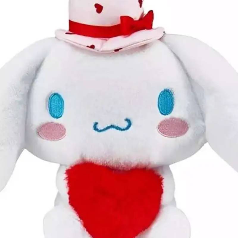 Hello Kitty Valentines Day Cinnamoroll 9.5" Plush Toy - White/Red