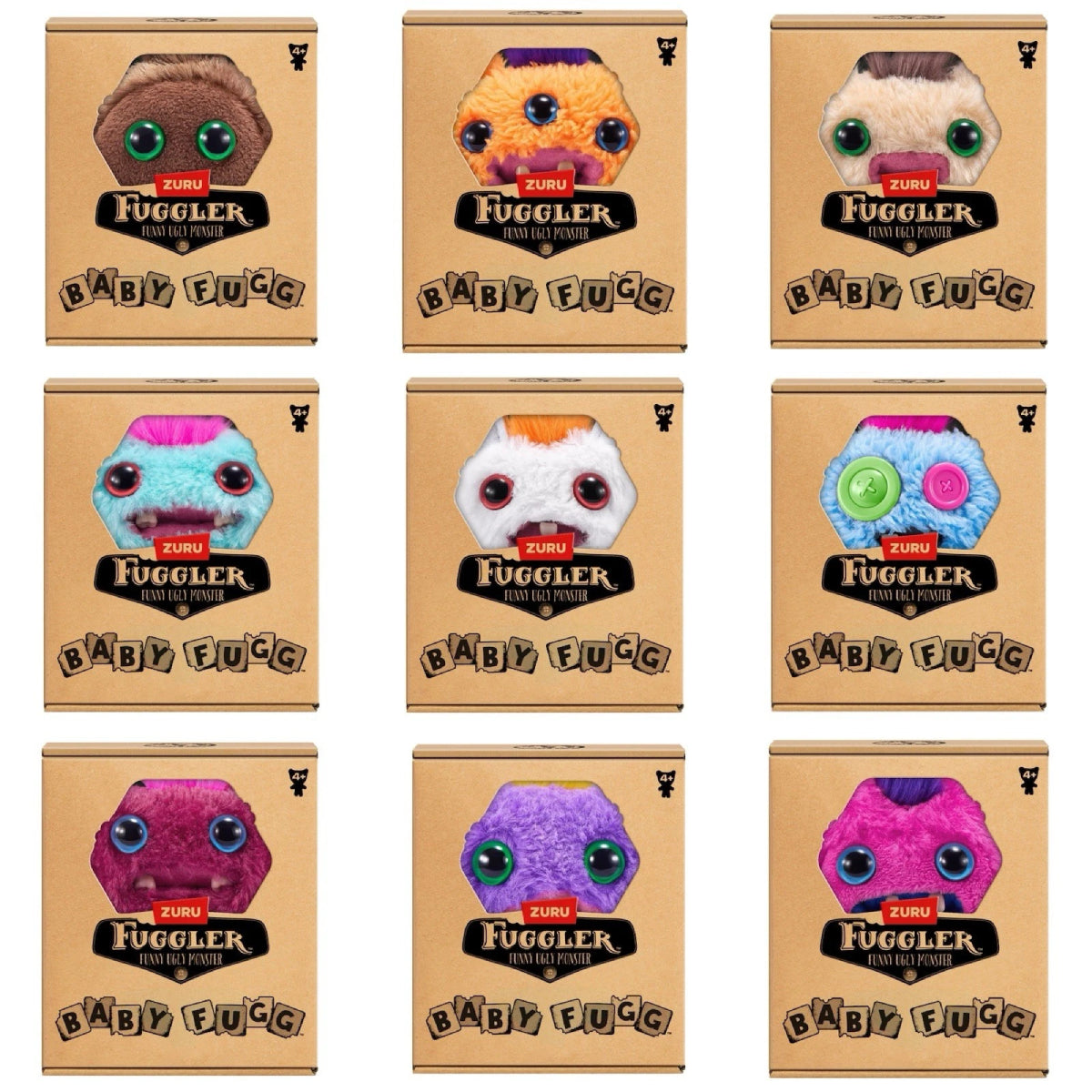 Zuru Series 4 3.5" Fuggler Baby Fugg Plush Toy - Assortment
