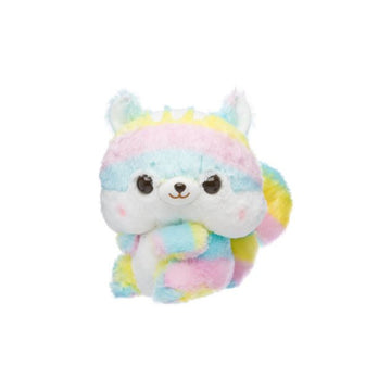Amuse 13.5" Fuzzy Tail Rainbow Squirrel Plush Toy
