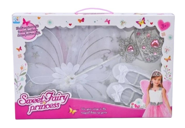 Fairy Princess Dress Set - White