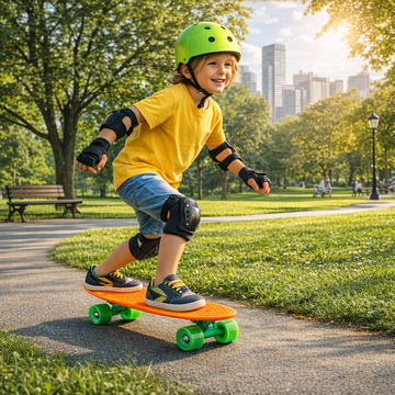 Patineta cruiser Rugged Racers de 22" - Naranja 