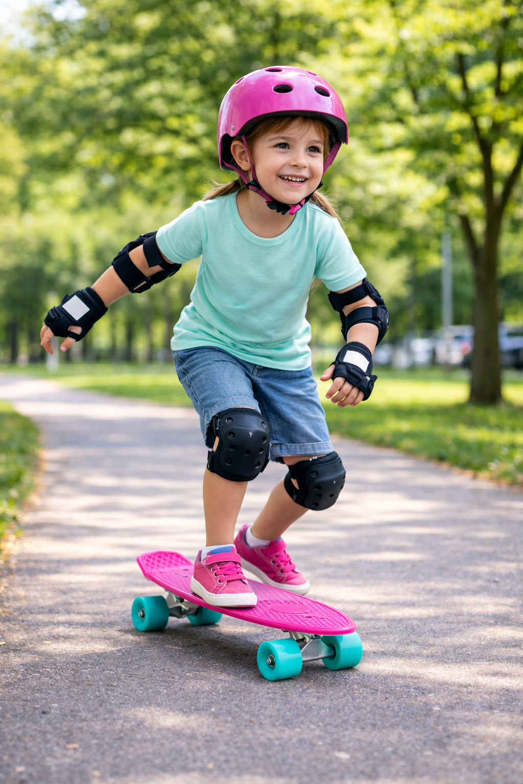 Rugged Racers 22" Skateboard Cruiser - Pink