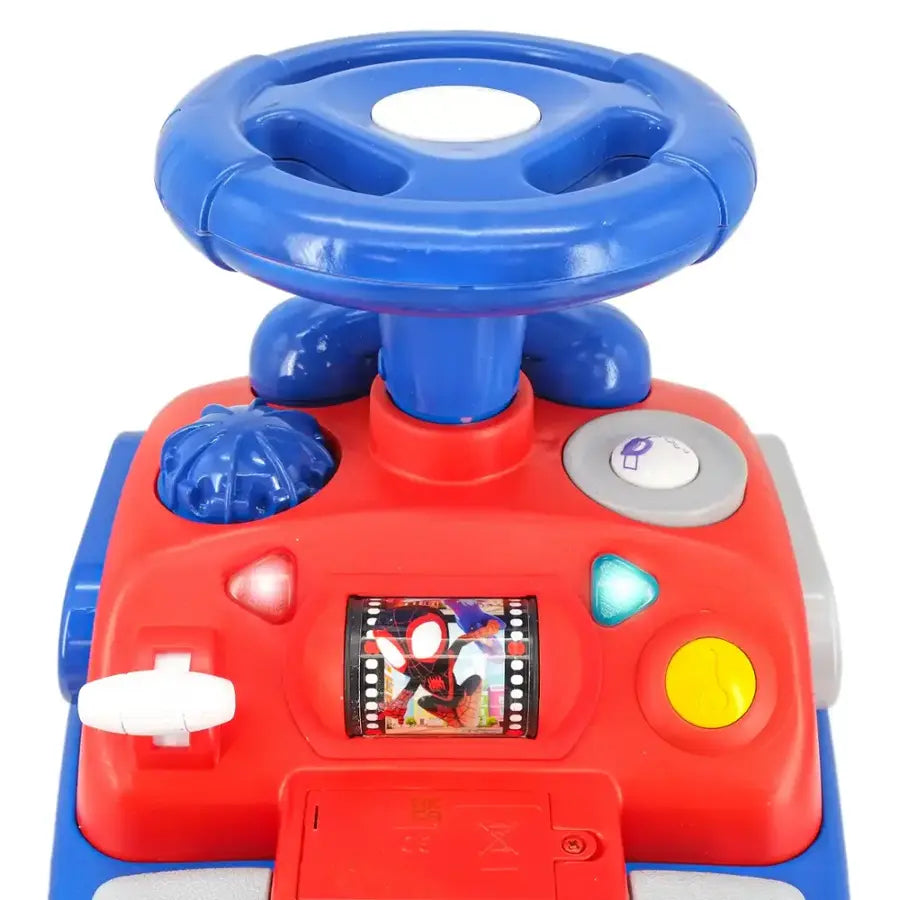 Disney Amazing Spidey My First Activity Ride-on Toy with Lights and Sounds - Red/Blue