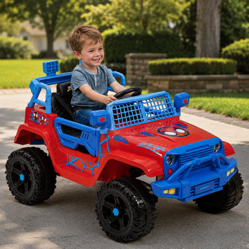 Huffy 12V Spidey & His Friends Ride-In Car - Red/Blue