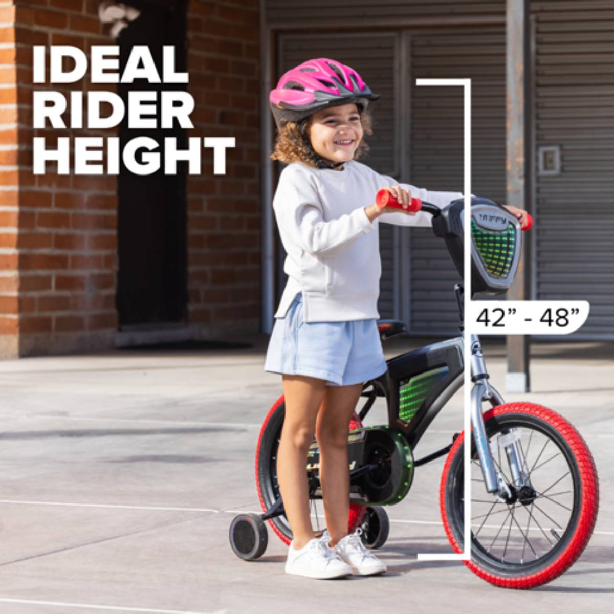 Huffy 16" Electro Light Kids Bike - Red/Black