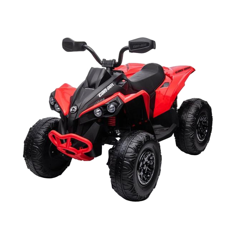 BBJ Toys Can Am Renegade ATV Ride on Battery Toy Car - Red/Black