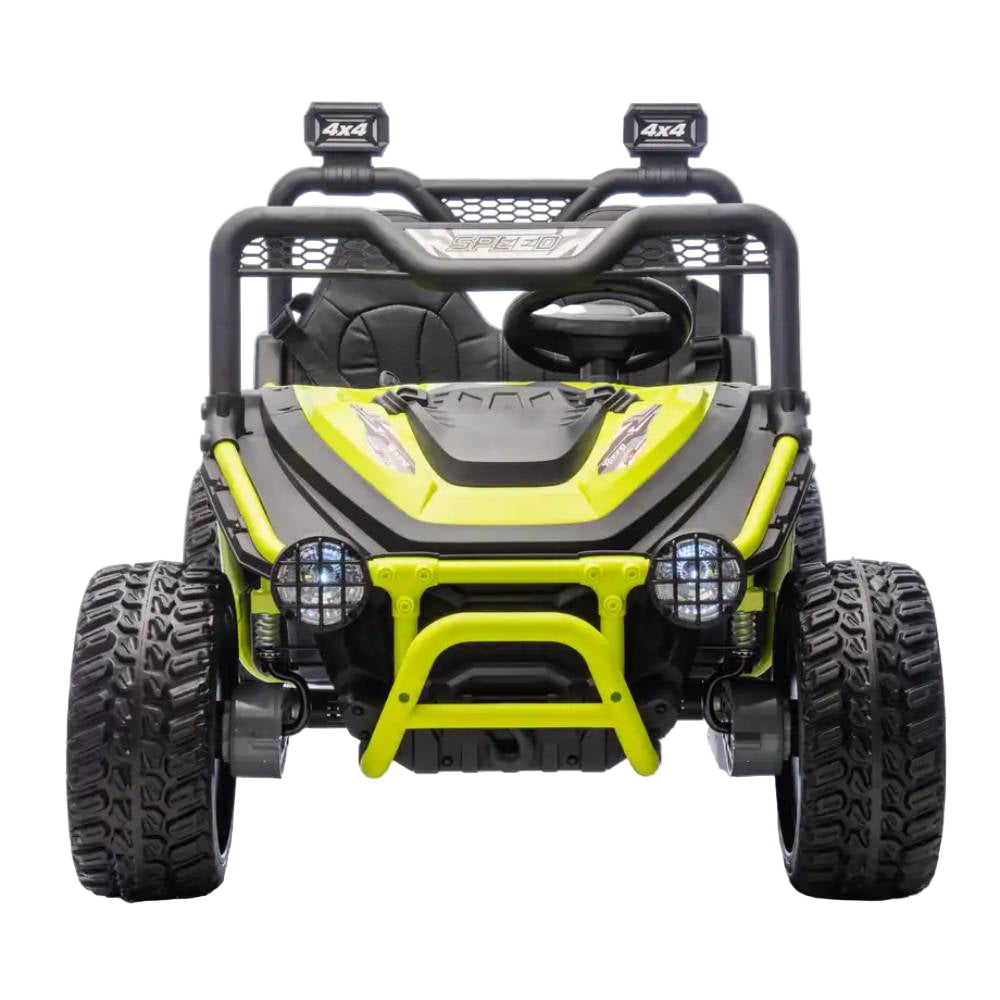 BBJ Toys 24V Offroad Ride On Buggy - Green/Black