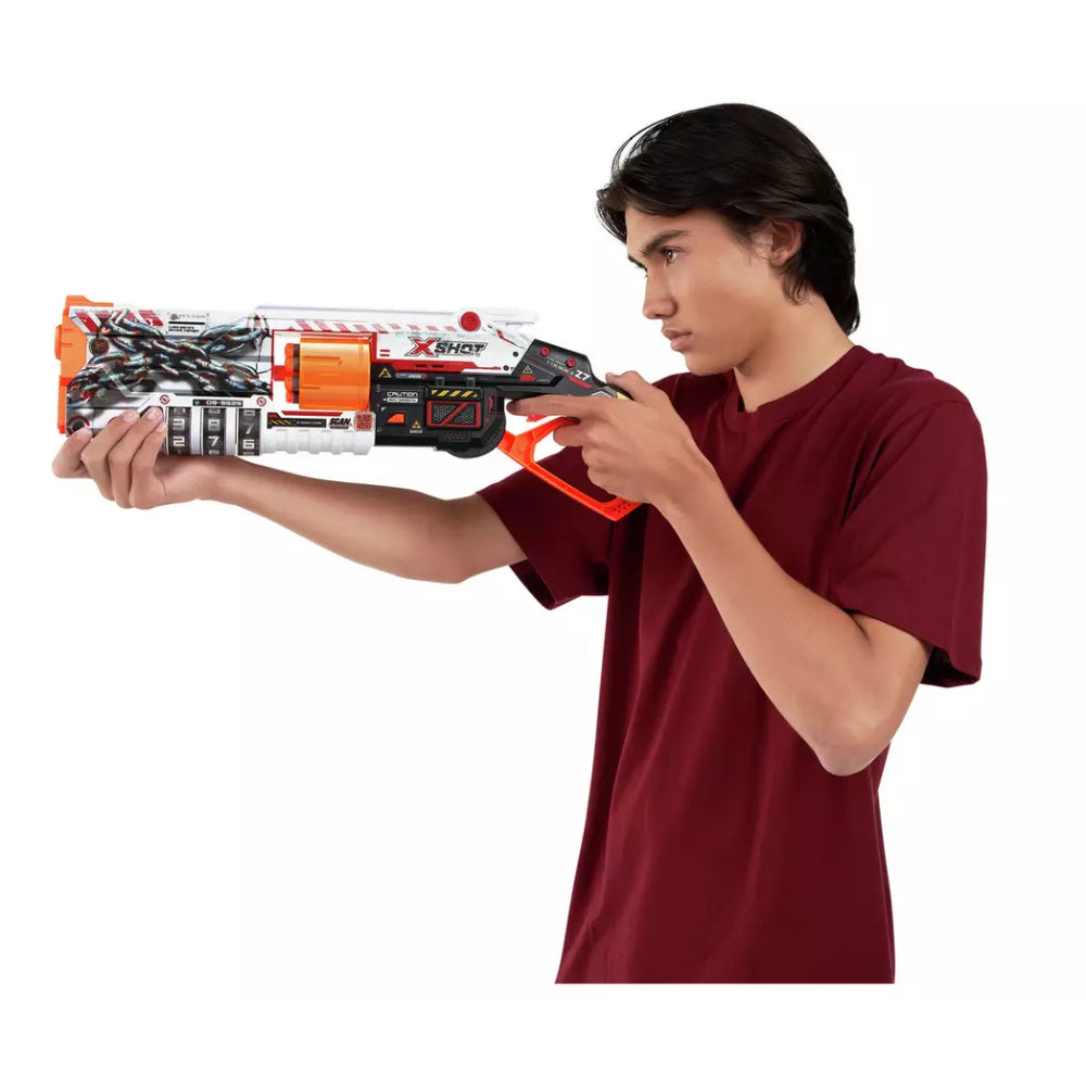 X-Shot Skins Lock Blaster with 16 Darts