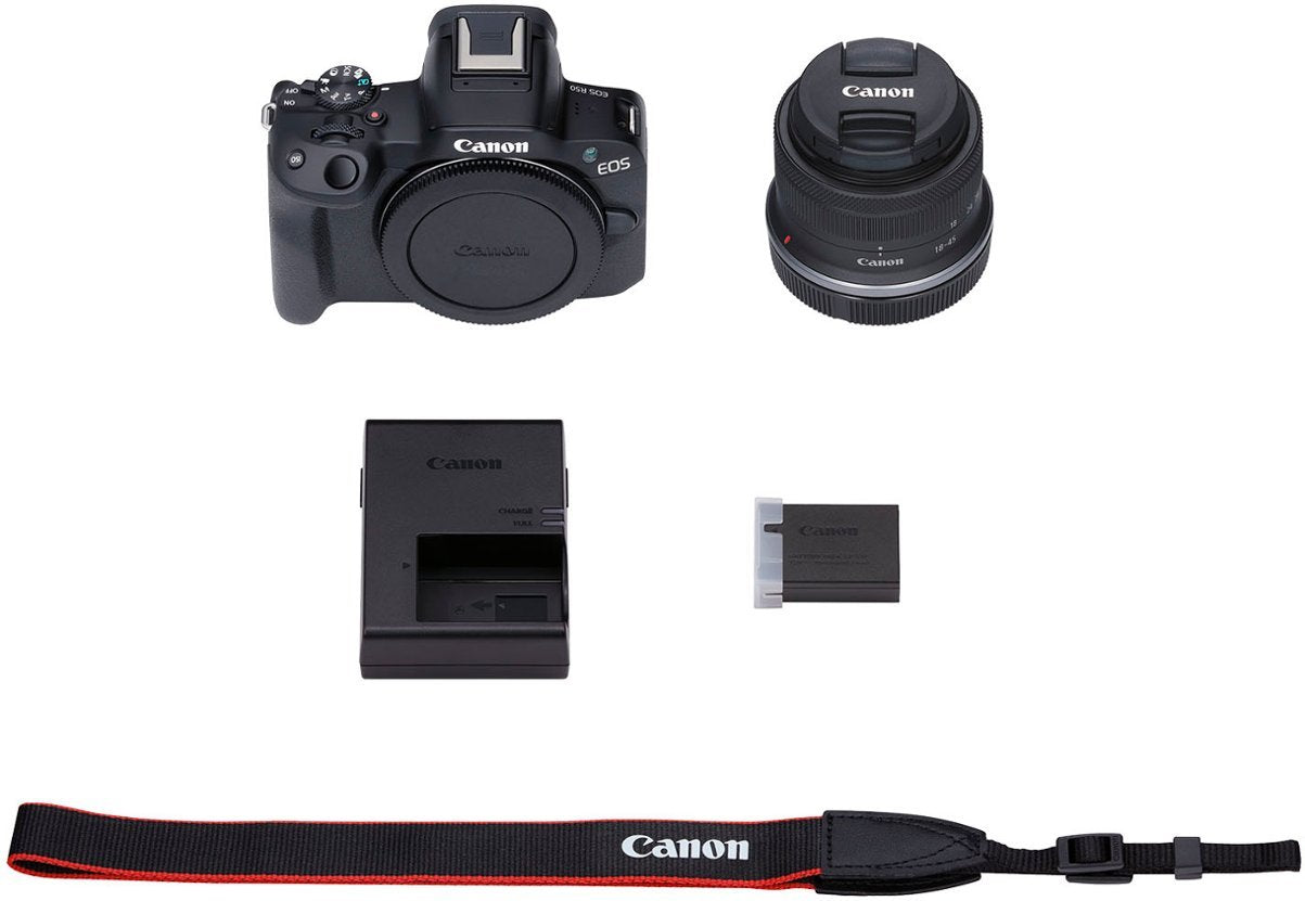 Canon - EOS R50 4K Video Mirrorless Camera with RF-S 18-45mm f/4.5