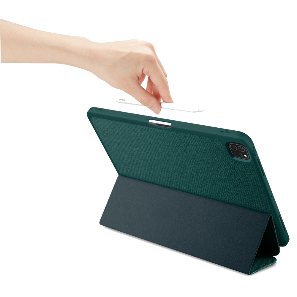 Funda Spigen Urban Fit para iPad Pro M4 de 13" de Apple - Verde medianoche