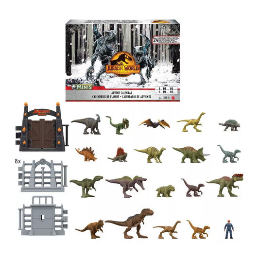 Calendario de adviento festivo de Jurassic World Dominion