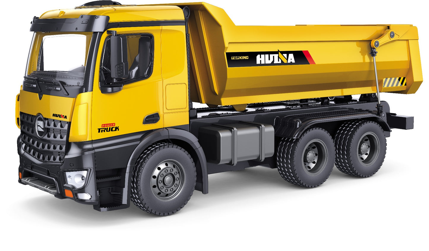 Huina Remote Control Huina Excavator + Huina Construction Truck - Yellow/Black