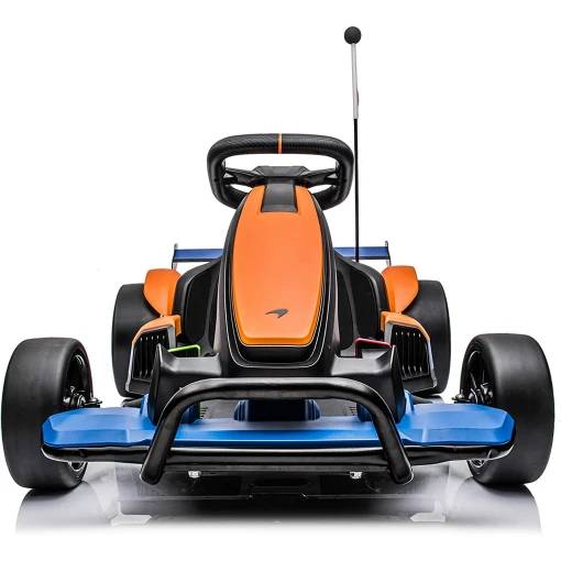 Kart McLaren de 24 V con licencia pintado de color naranja