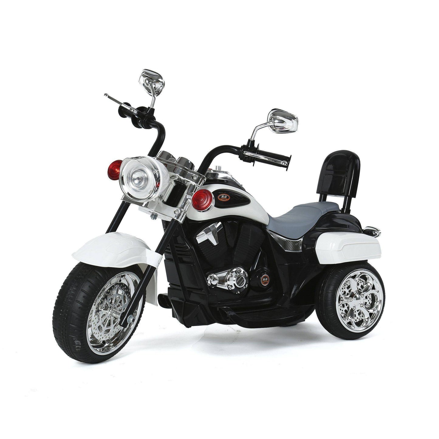 6V Motor Bike 3 Wheel Ride On - White