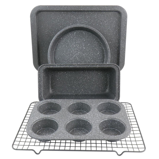 Oster Carbon Steel Non-Stick Bakeware Set (6-Piece) - Graystone