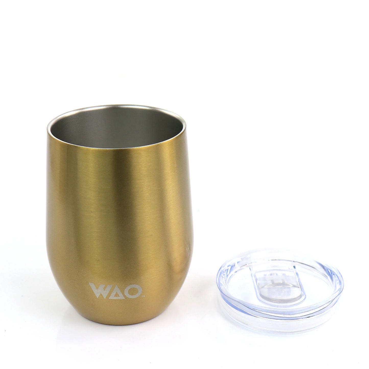 Gibson WAO 12 oz Stainless Steel Thermal Mug with Lid - Gold