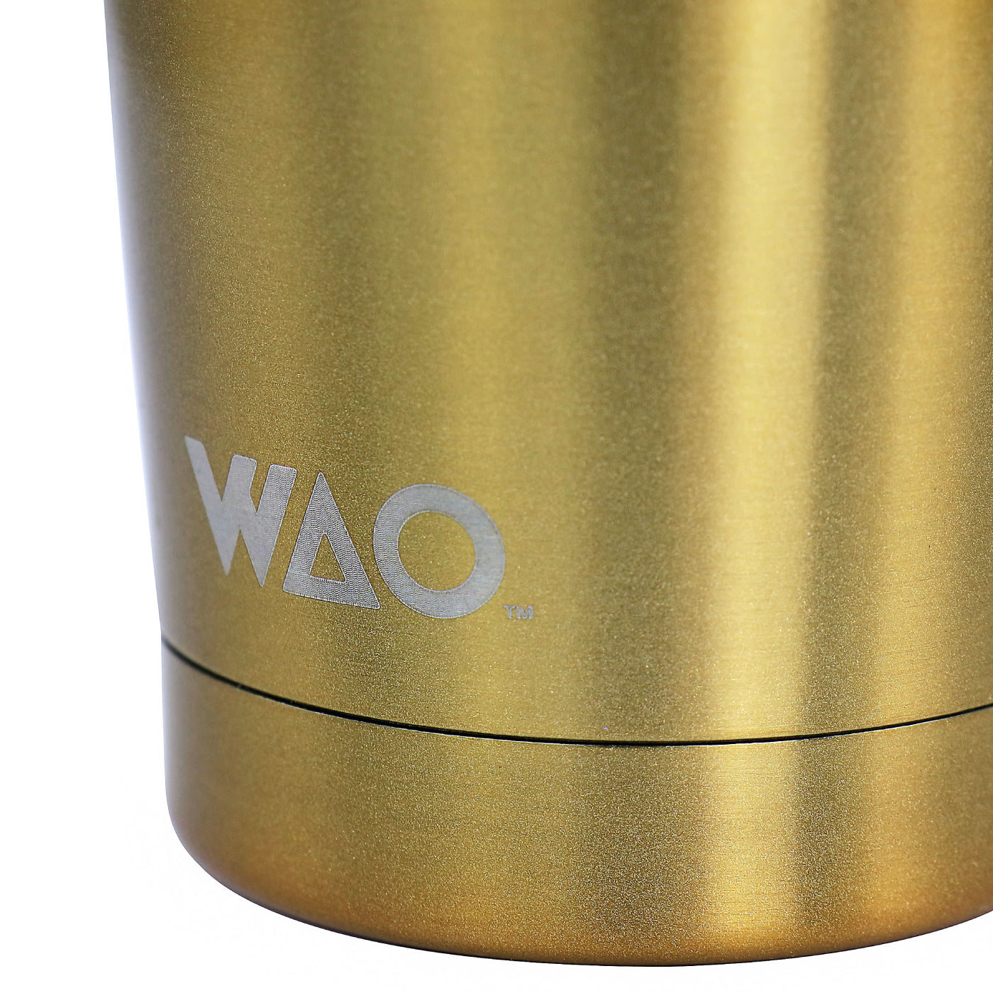 Taza térmica de acero inoxidable con tapa de 18 oz Gibson WAO - Oro oscuro