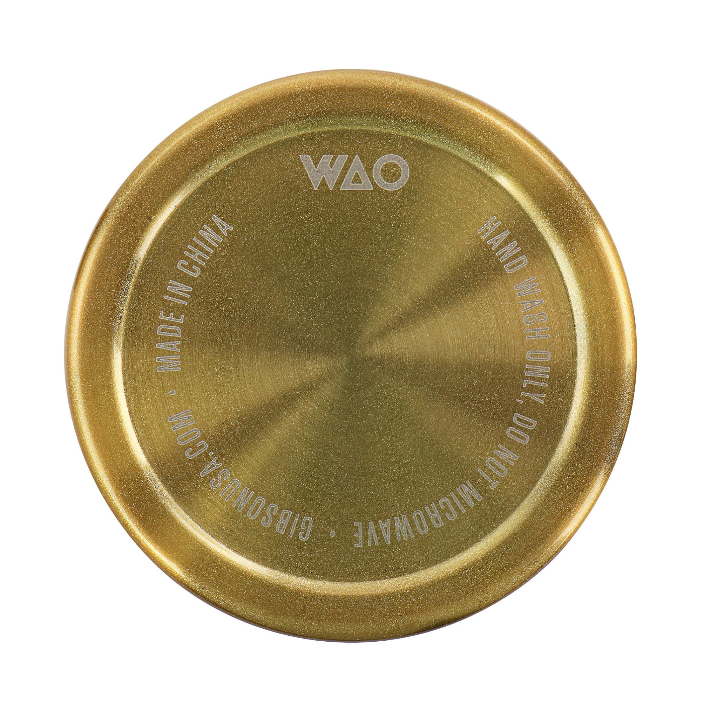 Taza térmica de acero inoxidable con tapa de 18 oz Gibson WAO - Oro oscuro