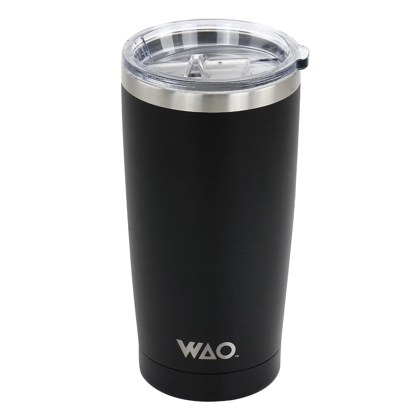 Taza térmica de acero inoxidable con tapa Gibson WAO de 18 oz - Negro mate