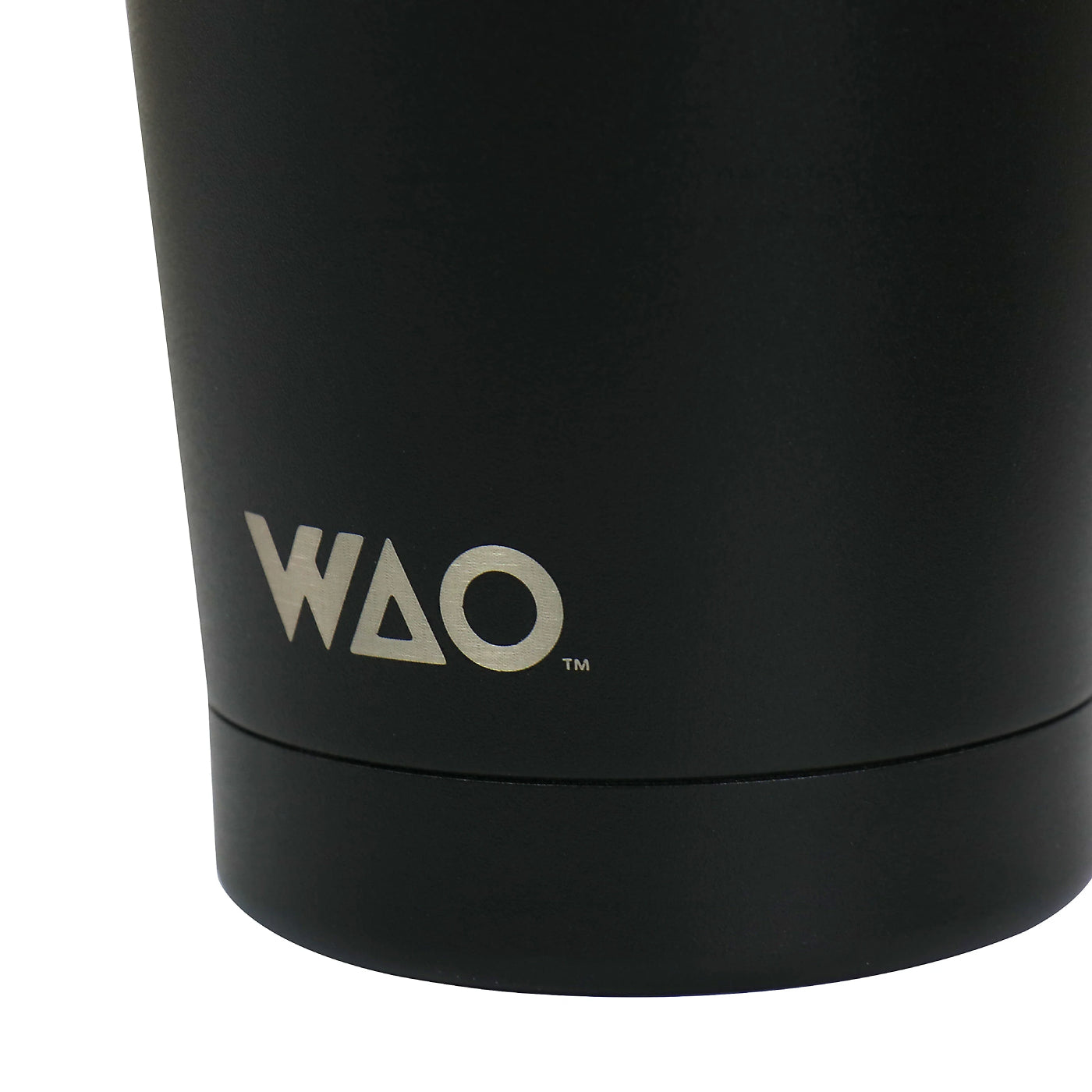 Taza térmica de acero inoxidable con tapa Gibson WAO de 18 oz - Negro mate