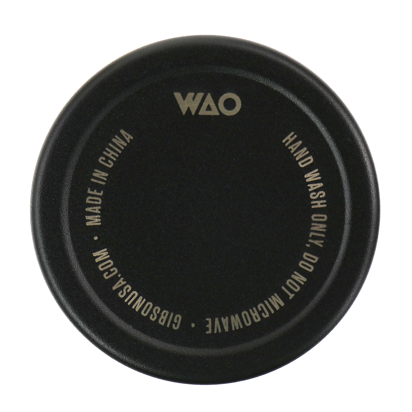 Taza térmica de acero inoxidable con tapa Gibson WAO de 18 oz - Negro mate