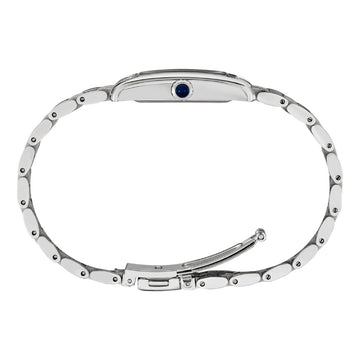 Seiko Essentials Women's  22.2mm Silver-Tone Bracelet Watch - Blue Dial
