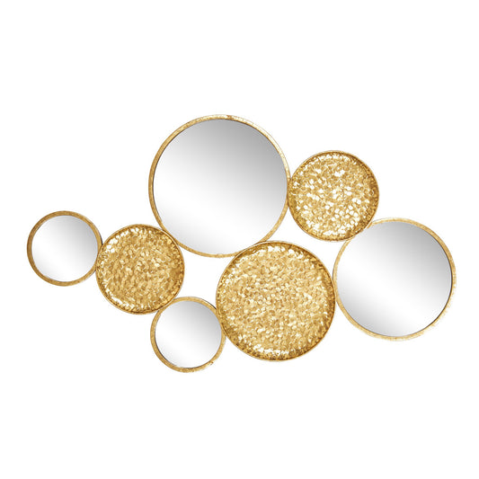 Sagebrook Home Mirrored Wall Decor, Gold