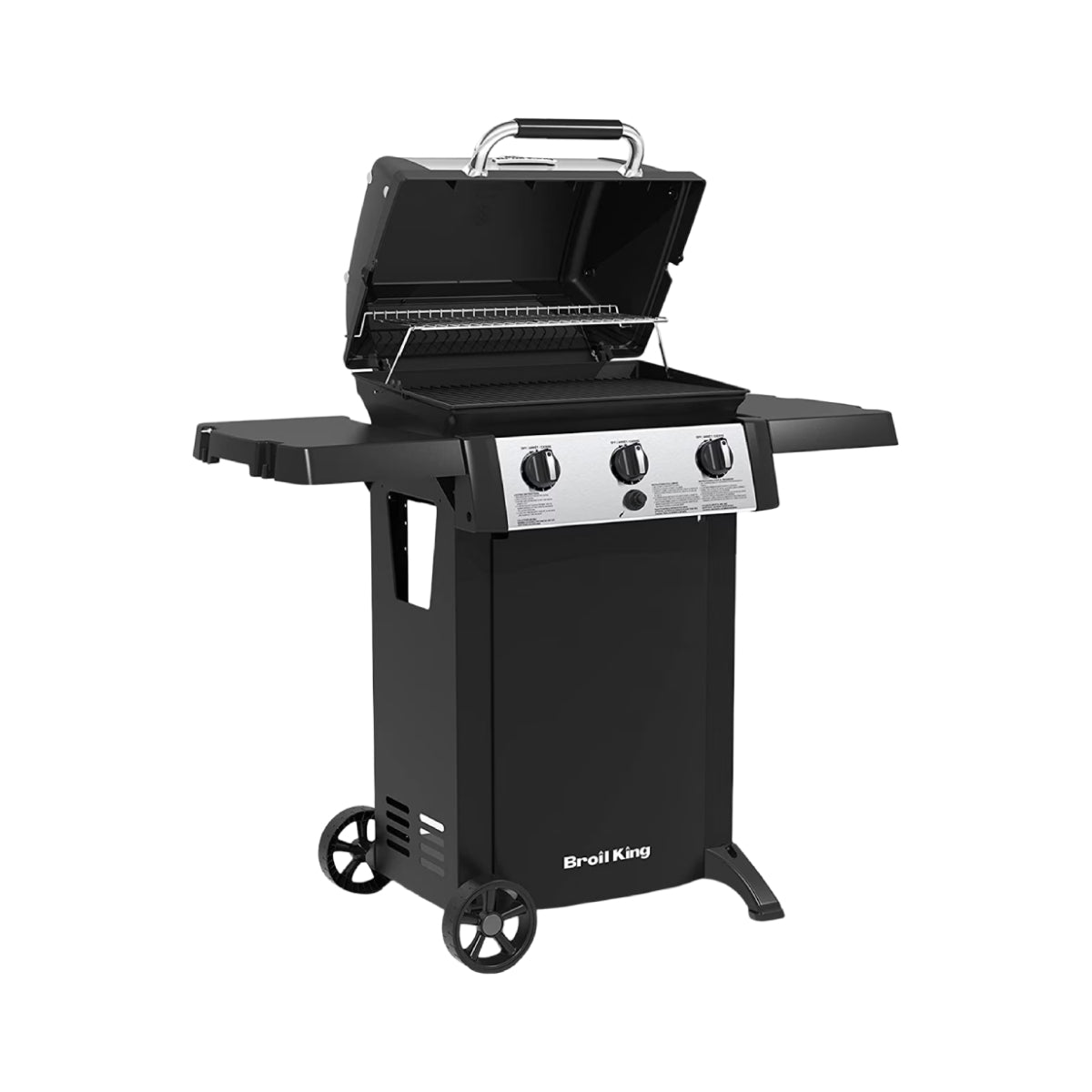 Parrilla de propano líquido Broil King Gem 320 814154 con revestimiento resistente al óxido, acero inoxidable y color negro 