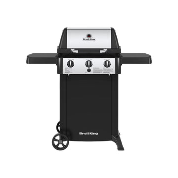 Parrilla de propano líquido Broil King Gem 320 814154 con revestimiento resistente al óxido, acero inoxidable y color negro 