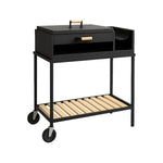AC BBQ Enamel Grill with Lid and Powder Coating