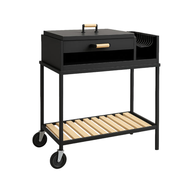 AC BBQ Enamel Grill with Lid and Powder Coating– Curacao