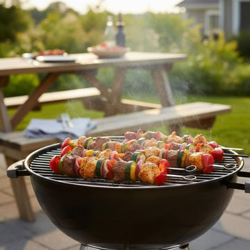 Alpine Cuisine Heavy Duty BBQ Tools Set (7 Piece) - Silver