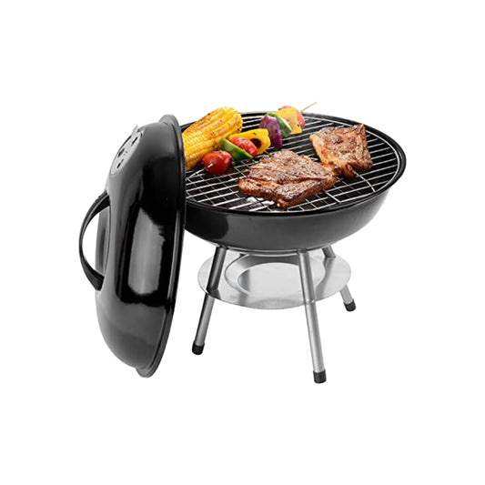 Alpine Cuisine 14" BBQ Charcoal Grill with Legs - Black