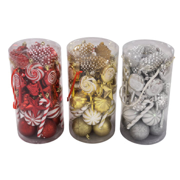 Gansu 2.3" Xmas Ornament (39-Pieces) - Assorted