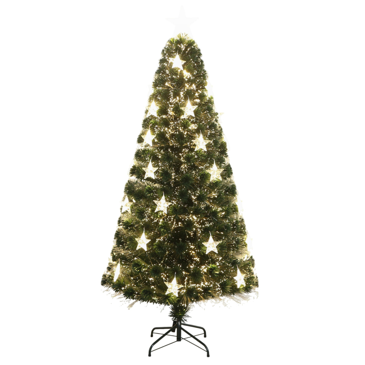 The Outdoor Institute 6' Fiber Optic Christmas Tree with Special Stars - Green