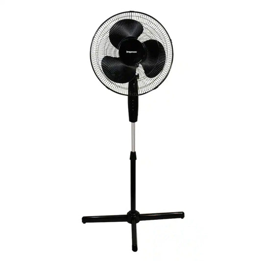 Impress 16" Oscillating Stand Fan - Black