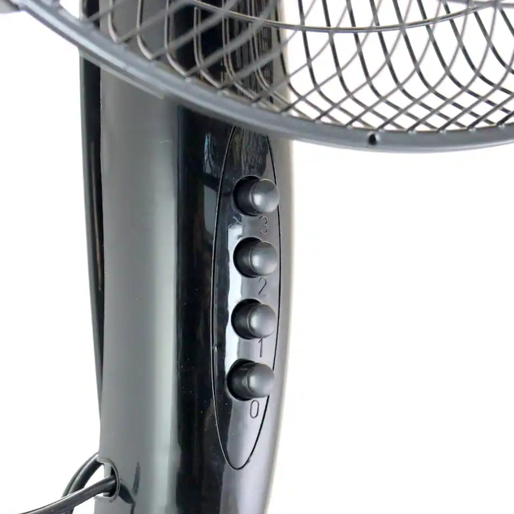 Impress 16" Oscillating Stand Fan - Black