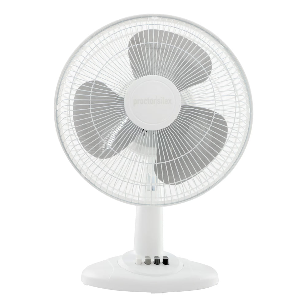 Proctor Silex 12" Table Fan – White