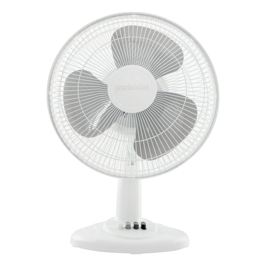 Proctor Silex 12" Table Fan – White