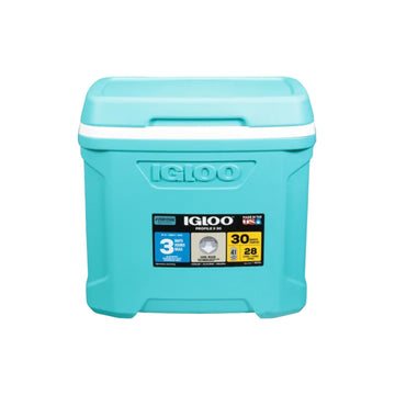 Nevera portátil Igloo Profile II de 30 cuartos de galón, color verde azulado