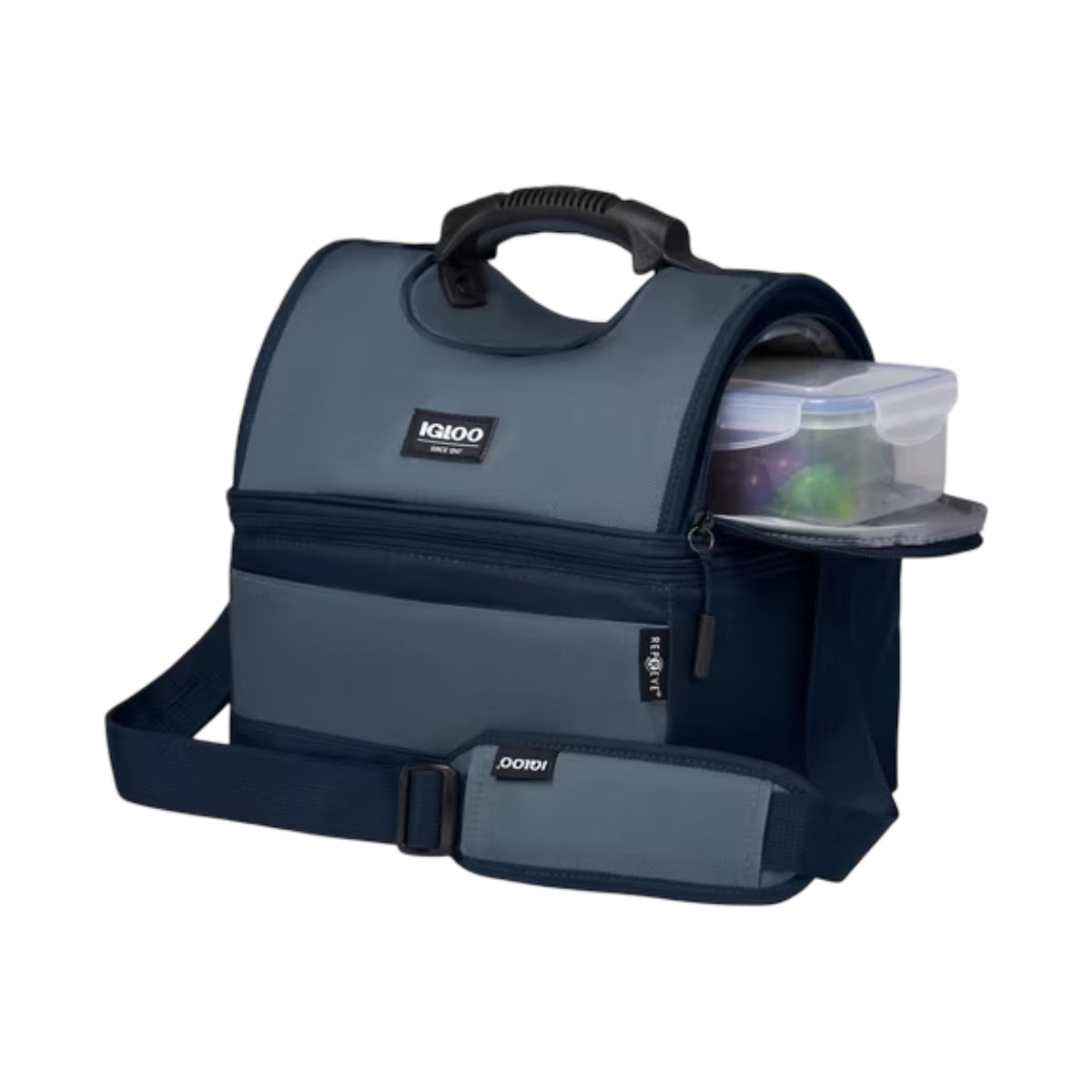 Bolsa térmica para 16 latas Igloo MaxCold Evergreen Gripper, color azul