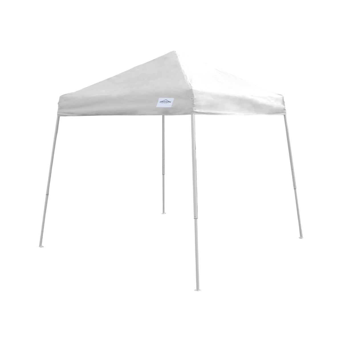 Caravan Canopy Cirrus 8' x 8' Instant Slant Canopy Kit with Roller Bag - White