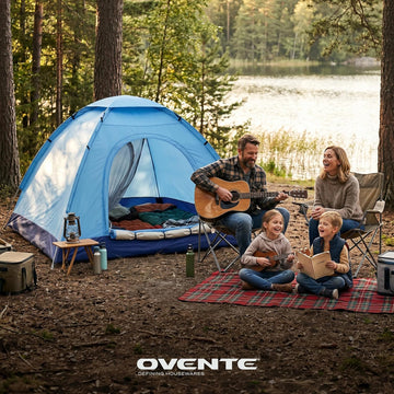 Ovente (2-Person) Camping Tent with Waterproof - Blue